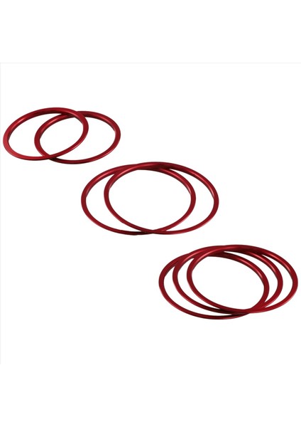 Mercedes Için 7 Adet Kırmızı Dış Klima Havalandırma Çıkış Halkası Kapağı Döşemesi (Yurt Dışından) fiyatları