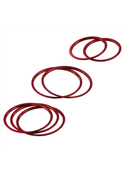 Mercedes Için 7 Adet Kırmızı Dış Klima Havalandırma Çıkış Halkası Kapağı Döşemesi (Yurt Dışından) modelleri