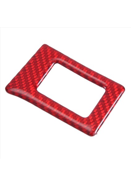 Abs Kırmızı Karbon Fiber Uyarı Işığı Düğme Kapağı Döşeme Dekor Çıkartması (Yurt Dışından) modelleri