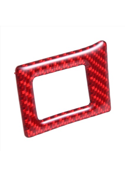 Abs Kırmızı Karbon Fiber Uyarı Işığı Düğme Kapağı Döşeme Dekor Çıkartması (Yurt Dışından) fırsatları