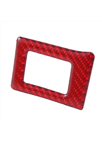 Abs Kırmızı Karbon Fiber Uyarı Işığı Düğme Kapağı Döşeme Dekor Çıkartması (Yurt Dışından) indirimleri