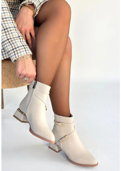 Inay Bej Cilt Topuklu Bot fiyatları