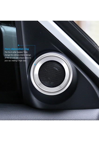 10. Nesil Civic A Sütunu Hoparlör Süslemeleri Daire Halkaları Için (Yurt Dışından) modelleri