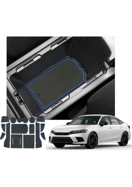 2022+ Honda Civic 11. Nesil Kapı Yuvası Minderi Kaymaz, Mavi (Yurt Dışından) fiyatları