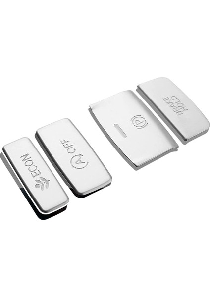 Orta Konsol Vites Paneli El Freni Düğmesi Kapağı Döşemesi, Gümüş (Yurt Dışından)