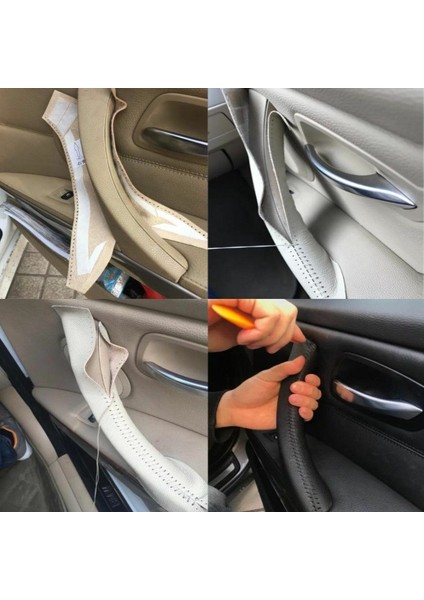 Bmw 3 Serisi E90 E91 Siyah Sol Deri Kapı Kolu Kılıfı (Yurt Dışından) fırsatları