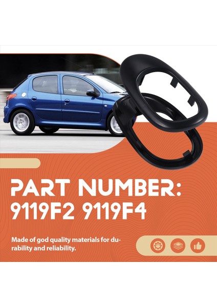 Peugeot 206 207 Citroen C2 Için Iç Kol Çerçevesi Kapağı Döşemesi (Yurt Dışından) fırsatları
