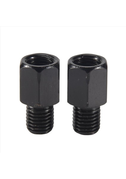 2 Adet Motosiklet Ayna Adaptörü Saat Yönünde 8 Mm'den 10 Mm'ye Siyah Dönüştürür (Yurt Dışından)