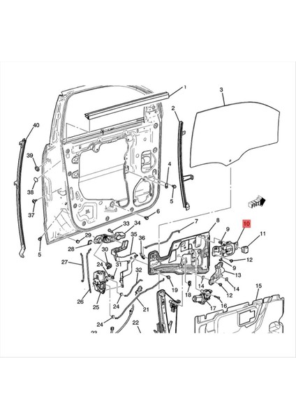 Chevrolet Için Ön Arka Sağ Iç Kapı Kolu 15926296 (Yurt Dışından) modelleri
