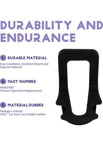 Araba Kapısı Kilidi Kauçuk Conta Tampon Conta Conta 4M0837087 (Yurt Dışından) indirimleri