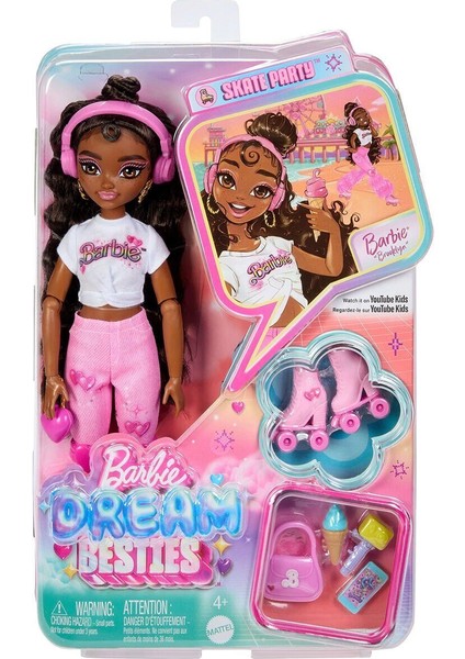 JFX97 Brooklyn-Barbie Dream Besties Paten Partisi Brooklyn Bebek ve Aksesuarları indirimleri