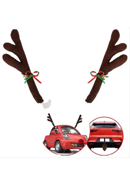 Noel Araba Boynuzu Dekorasyonu Noel Araba Kiti Noel Hediyesi (Yurt Dışından) fiyatları