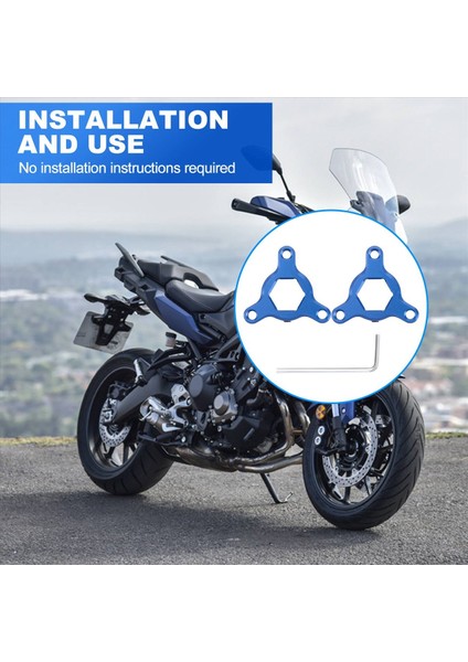Çift 14 mm Süspansiyon Çatalı Ön Yük Ayarlayıcıları Yamaha'ya Uygun, Mavi (Yurt Dışından) fırsatları