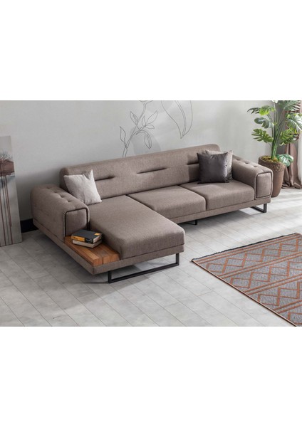 Viola Sol Köşe Koltuk Kahverengi fiyatları