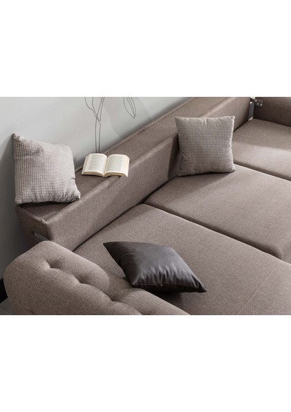 Viola Sol Köşe Koltuk Kahverengi modelleri