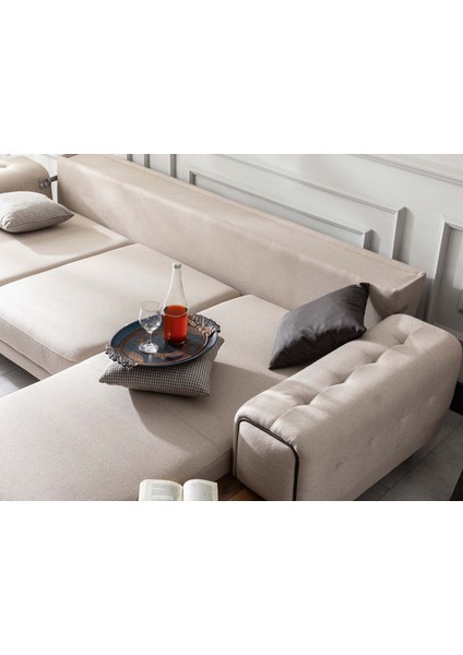 Viola Sağ Köşe Koltuk Krem modelleri