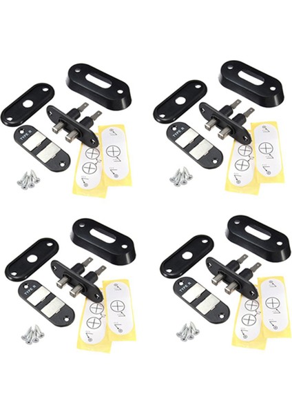 Araba Van Alarm Merkezi Kilit Için Siyah Sürgülü Kapı Kontak Anahtarı (Yurt Dışından)