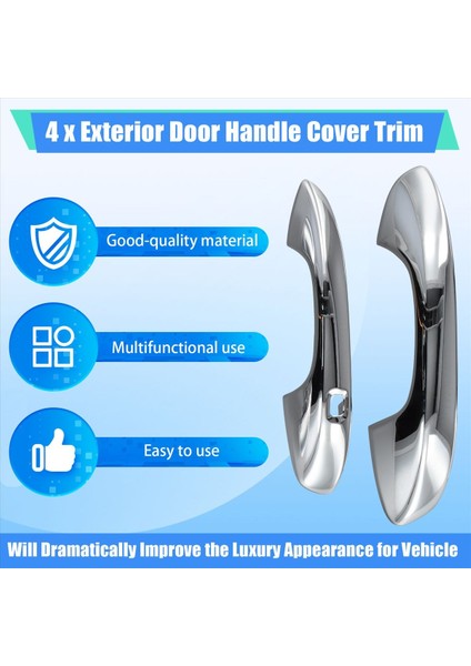 Byd Tang Için Krom Araç Dış Kapı Kolu Kaplaması (Yurt Dışından) fırsatları