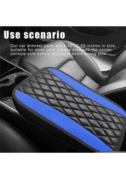 Araba Orta Konsol Pedi, Su Geçirmez ve Çizilmez Kol Dayama Kılıfı - Mavi (Yurt Dışından) fırsatları