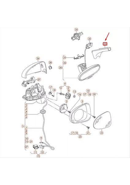 Audi A6 Için 1 Adet Gri Dikiz Aynası Kaplaması (Yurt Dışından) fırsatları