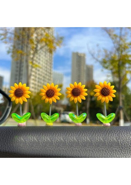 Adet Araba Gösterge Paneli Ayçiçeği Süsü Baş Sallayan Dans Eden Ayçiçeği (Yurt Dışından) modelleri