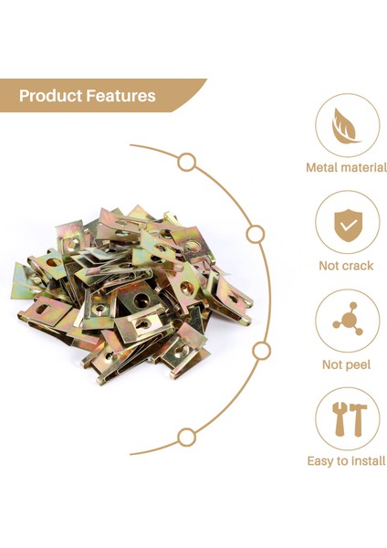 50 Adet Ton Yaylı Metal Araba Kapı Paneli Sivri Vida U Tipi Klipsler (Yurt Dışından) modelleri