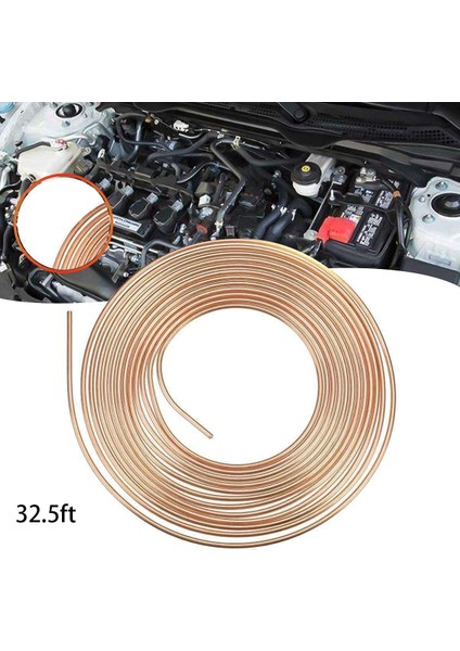 32,8 Ft Fren Borusu Bakır Kaplamalı Çelik Boru 3/16 Inç Araba Fren Hortumu (Yurt Dışından) fiyatları