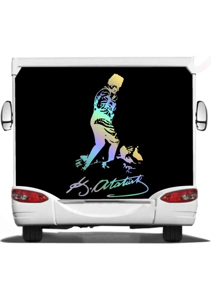 Hologramlı Janjanlı Kocatepe ve Atatürk Imza Sticker 02524 indirimleri