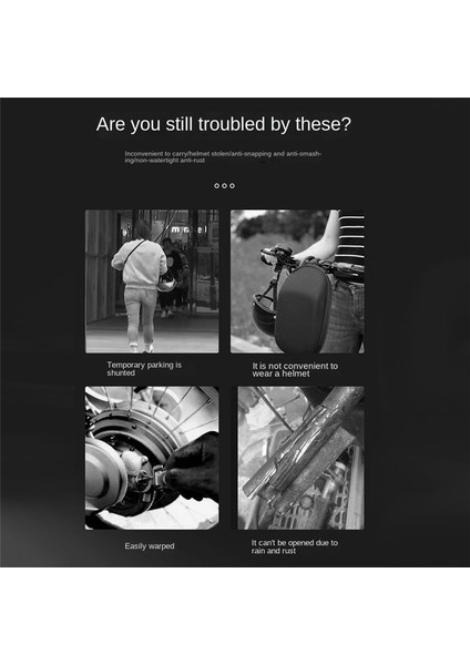 Motosiklet Kask Kilidi Dayanıklı Su Geçirmez Taşınabilir Hırsızlık Önleyici (Yurt Dışından) indirimleri