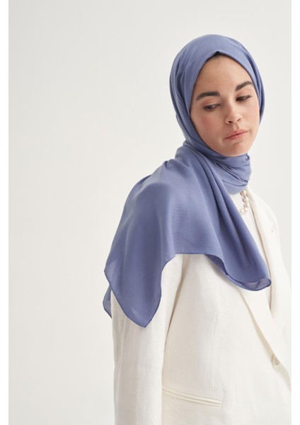 Şantuk Çift Taraflı Ipekli Şal Kot Mavi modelleri