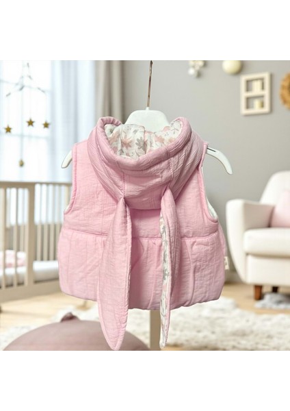 Tavşanlı Yelek - Gül Kurusu - 12 Ay Gül Kurusu fiyatları