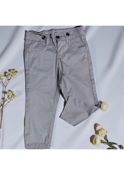 Klasik Kesim Ince Gabardin Pantolon - RN25PNT-GRI-8 Yaş Gri