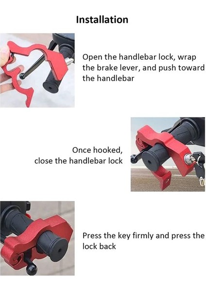 Motosiklet, Bisiklet, Atv, Scooter Için 2 Anahtarlı Hırsızlığa Karşı Kilit (Yurt Dışından) indirimleri