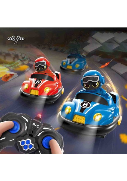 2’li Çarpışan Araba Seti - Uzaktan Kumandalı Işıklı ve Müzikli Oyuncak Araba | 3+ Yaş