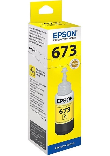 T6734 Yellow Sarı Şişe Mürekkep T67344A