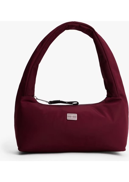 Kadın Urban Pofuduk Askılı Omuz Çantası - Bordo