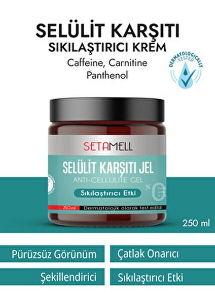 Sıklaştırıcı Selülit Jeli Tüm Cilt Tipleri İçin 250 ml Etkili Anti-Cellulite Formül fırsatları