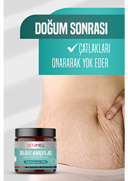 Sıklaştırıcı Selülit Jeli Tüm Cilt Tipleri İçin 250 ml Etkili Anti-Cellulite Formül