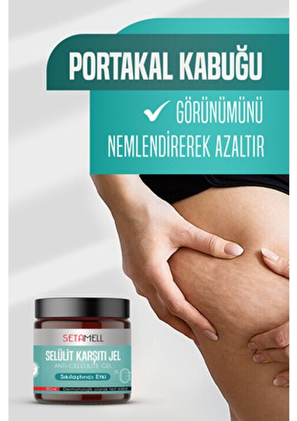 Sıklaştırıcı Selülit Jeli Tüm Cilt Tipleri İçin 250 ml Etkili Anti-Cellulite Formül