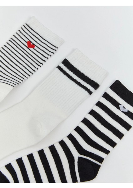 Lcw Dream Ekru Desenli Kadın Soket Çorap 5'li fiyatları