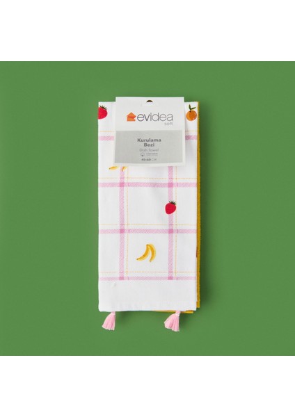 Soft Meyve 2'li Mutfak Havlusu - Renkli - 40X60 cm fiyatları