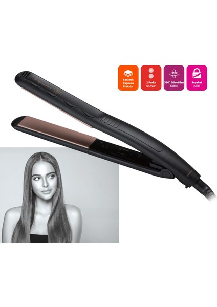 PSC71 Bella Shine Saç Düzleştirici – 200 °c Hızlı Isınma, Pürüzsüz ve Parlak Saçlar fiyatları