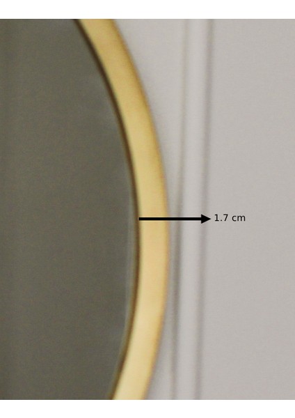 Orijinal Pirinç Çerçeveli Ayna, 50 cm Çapında Pirinç Çerçeve Yuvarlak Ayna, Dekoratif Duvar Aynası, Yuvarlak Pirinç Ayna indirimleri