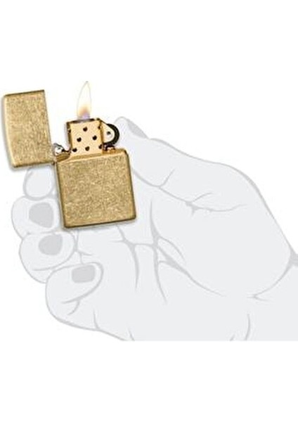 Regular Tumbled Brass Çakmak indirimleri