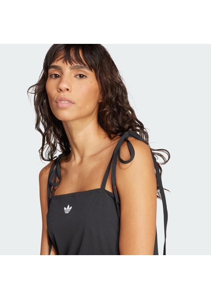 Ribbon Pleated Mini Kadın Elbise