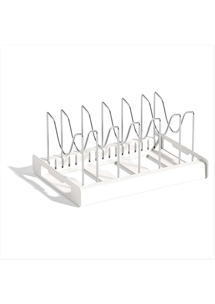 Mutfak Dolabı Organizatörü Için Dolap Kılavuzu Dallı Pan Organizatör Rafı Altında Genişletilebilir Tavalar ve Saks Kapak Organizatör Rafı (Yurt Dışından)