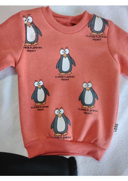 Penguen Flipper Baskılı Erkek Çocuk Takım indirimleri