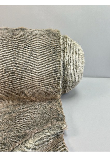 Peluş Kumaş Çizgi Desen 50X150 cm – Ultra Lüks, Kalın ve Yumuşak Doku fırsatları