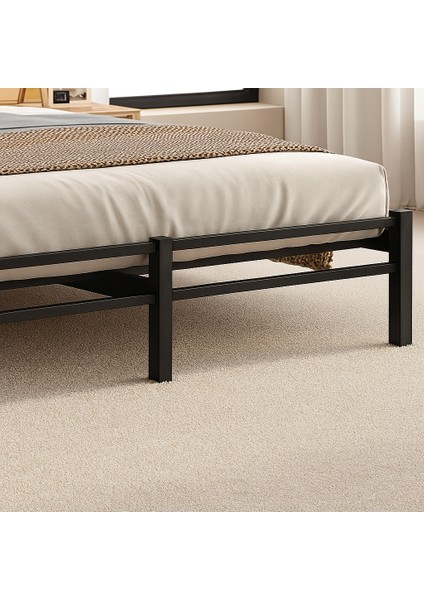 Titan Çift Kişilik Metal Karyola 160 x 200 Siyah fırsatları