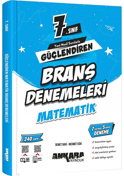 7.sınıf Güçlendiren Etkinlikli Soru Bankası Matematik (Güncel Marif Model)